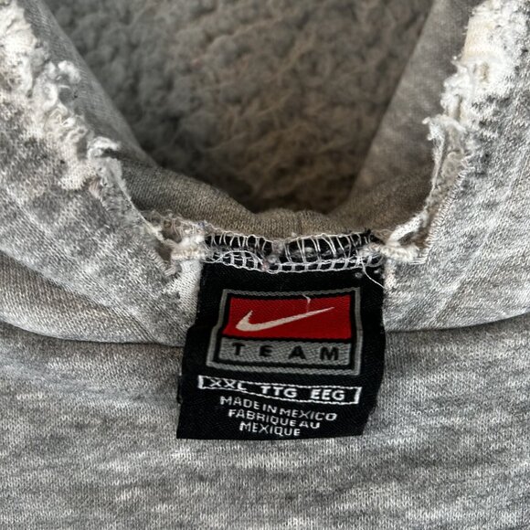 Vintage NIKE Lake Oswego Laker High School 90s Center Swoosh Hoodie XXL RARE Y2K - Picture 3 of 5